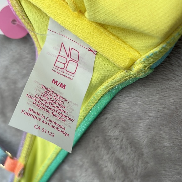 ✨NWT - Teen Sparkly rainbow bikini - Picture 6 of 11